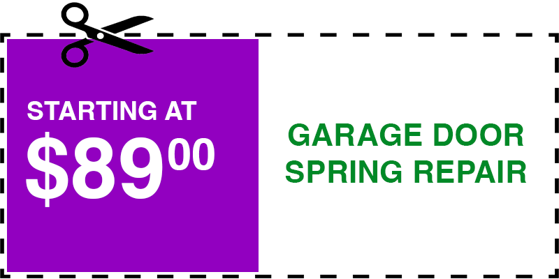 89 garage door SPRING repair Elmhurst